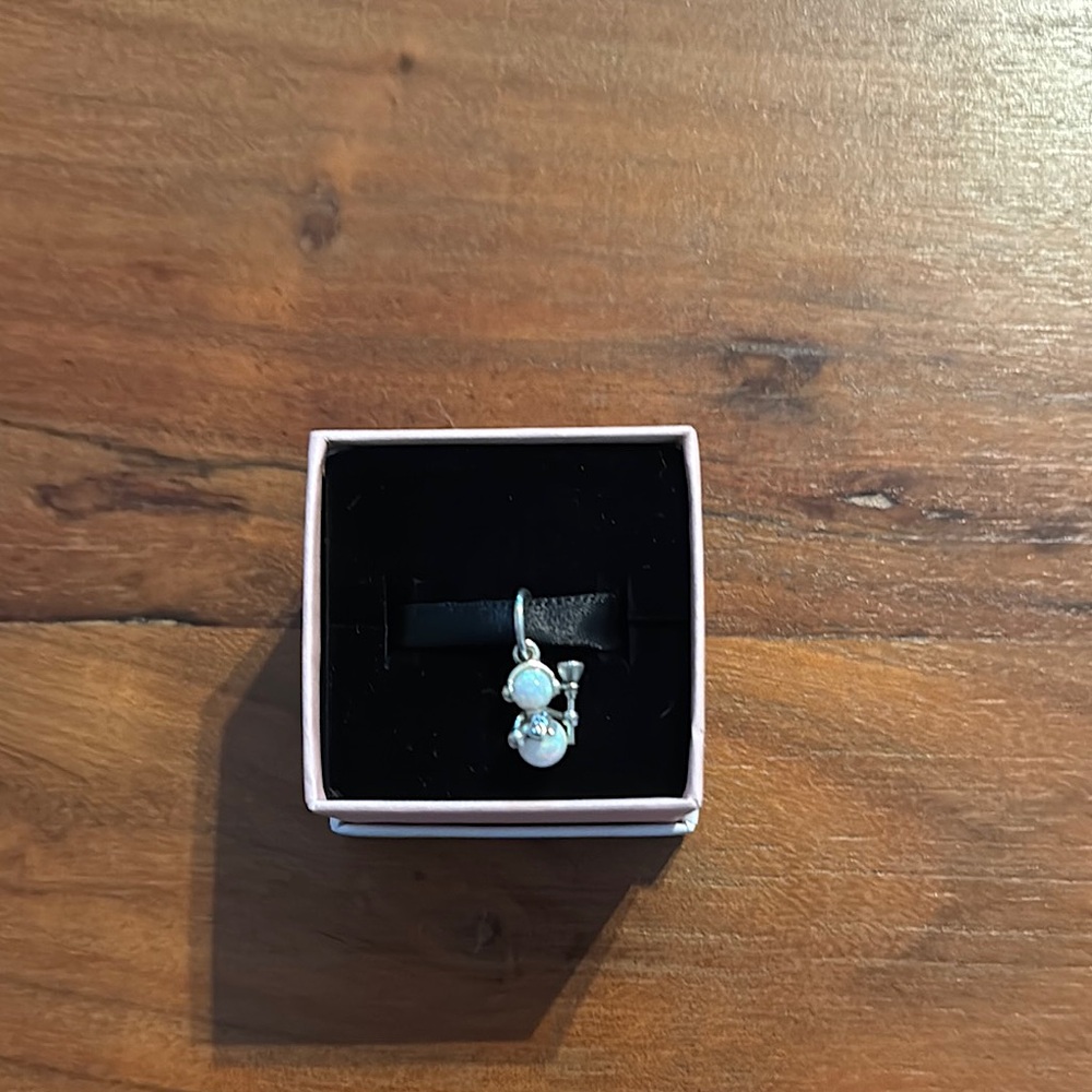 Pandora Opalescent Snowman Charm